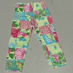 1990s LILLY PULITZER Girls size 12 Cotton patchwork pants